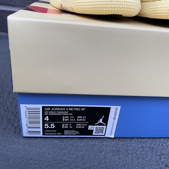 New Air Jordan 4 x Union LA Sneakers - Picture 6 of 7